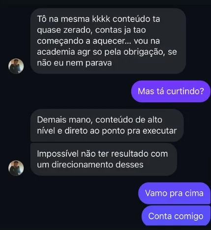 Conversa com aluno